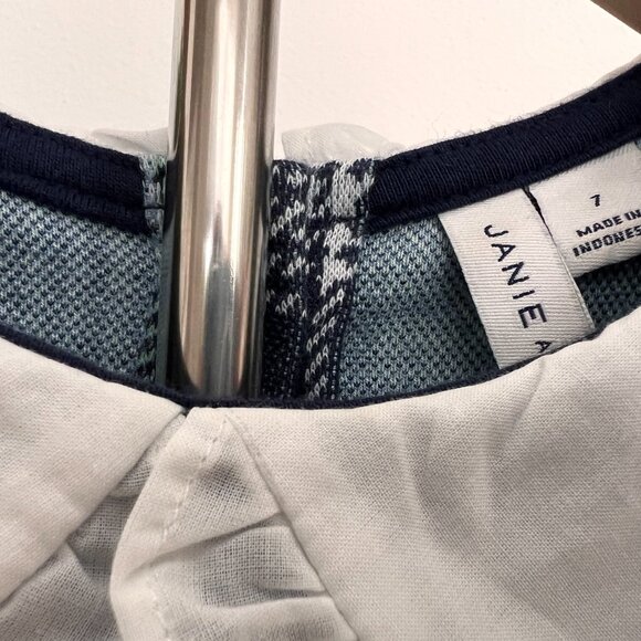 Janie And Jack Blue Plaid Dress NWT - Picture 4 of 12